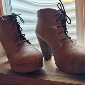 Steve Madden Dark Brown Lace-Up Boots